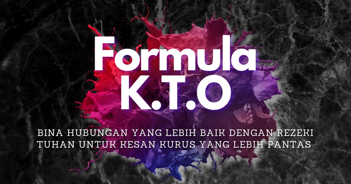 Bina Hubungan Baik Dengan Rezeki Tuhan (Formula KTO) with MEAL PLAN